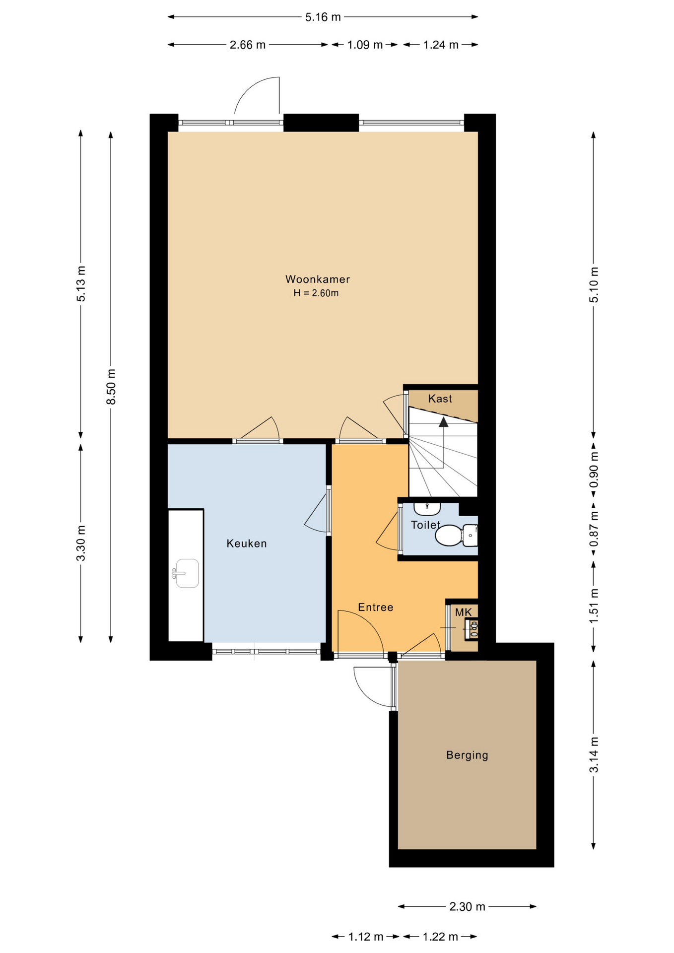 Punter 33 30 - 8242 EN - lelystad-plattegrond-1